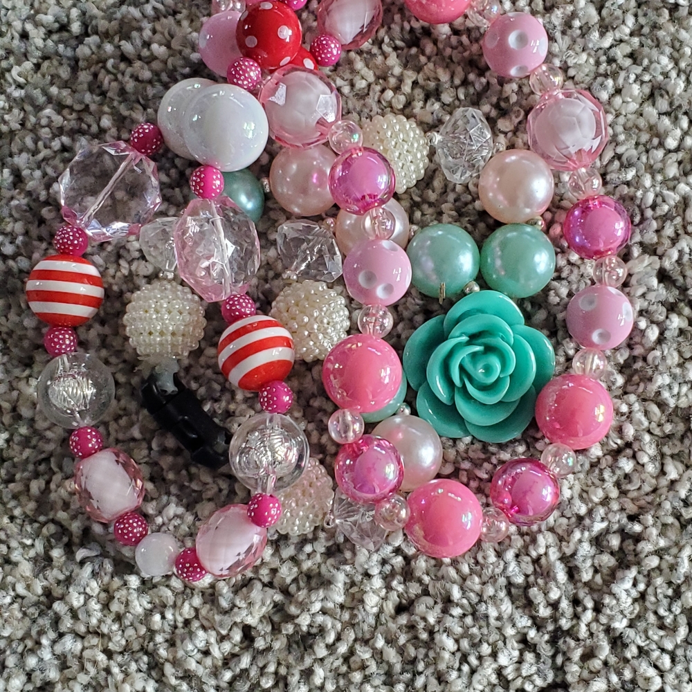 Colorful Beaded Necklace Set